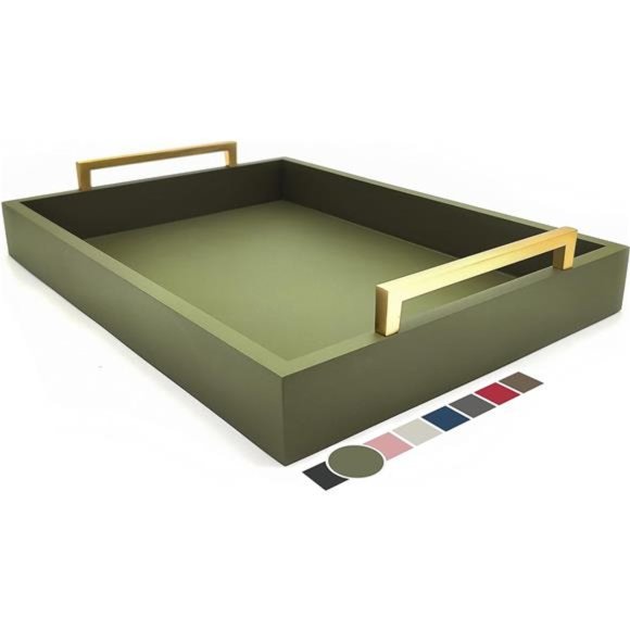 Home Decorative Coffee Table Tray - Ottoman Tray - Breakfast, Drinks, Liquor - Picture 3 of 4